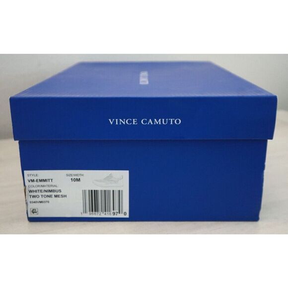 Vince Camuto Men's Sz 10M White/Nimbus 2-Tone Emmitt Mesh Sneakers - Picture 11 of 11
